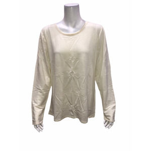 Legacy Cuddle Me Women's Long Sleeves Pullover T-Shirt Top White X-Large Size